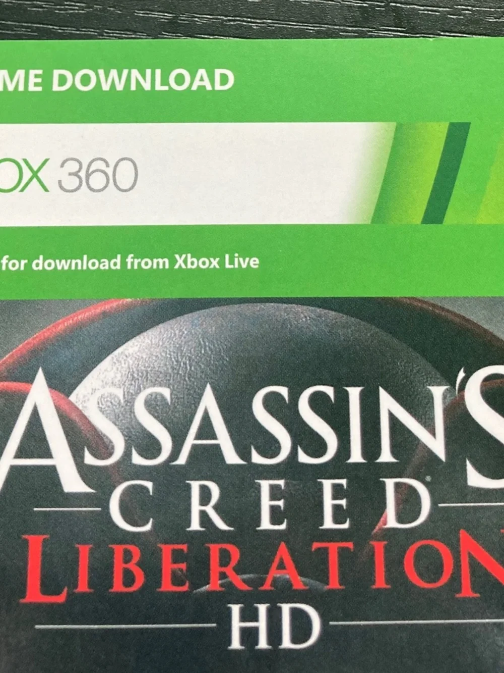 Assassin's Creed Liberation HD (Full Game Code) - Microsoft Xbox 360